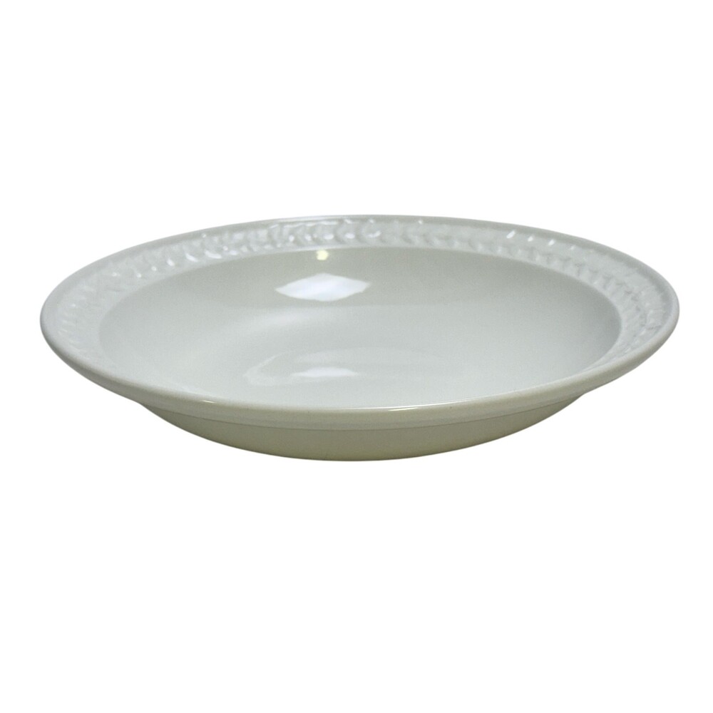 Portmeirion 'Options' 1998-2006 Retired Embossed Smooth Laurel Rim Soup Bowl